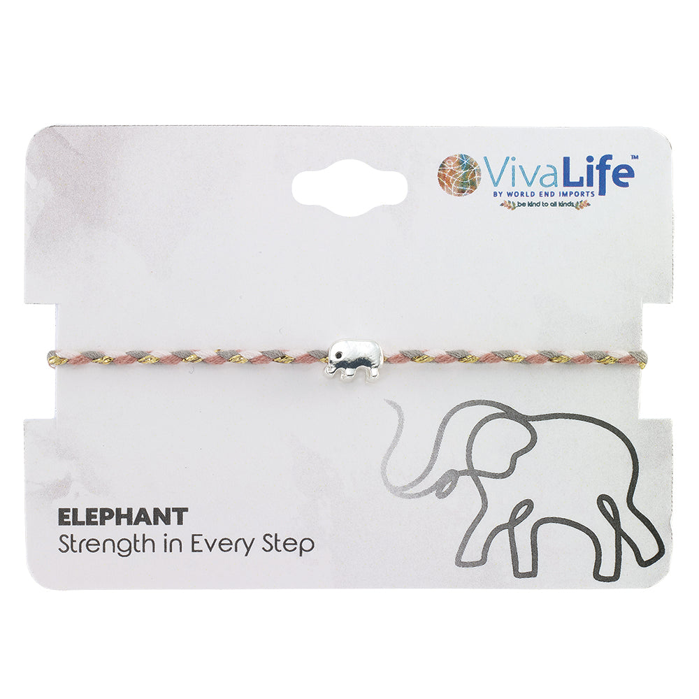 Mini Elephant Multi Cord Bracelet