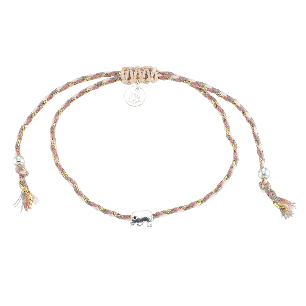 Mini Elephant Multi Cord Bracelet