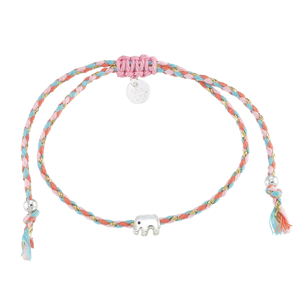 Mini Elephant Multi Cord Bracelet