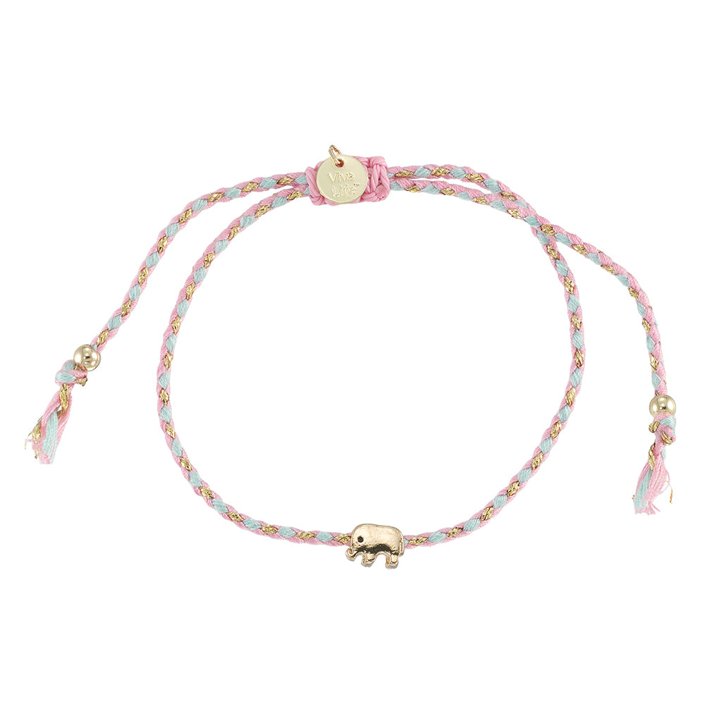 Mini Elephant Multi Cord Bracelet
