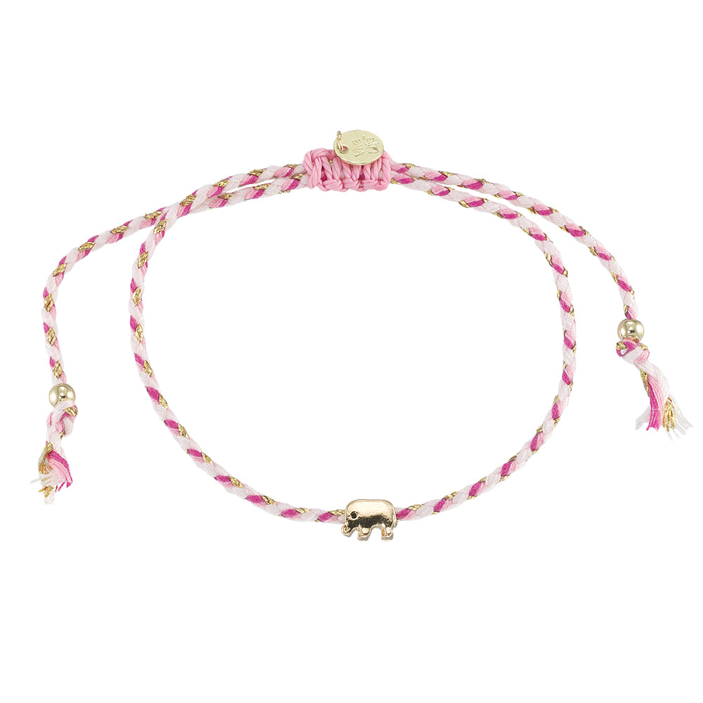 Mini Elephant Multi Cord Bracelet