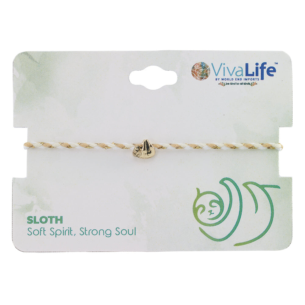 Mini Sloth Multi Cord Bracelet