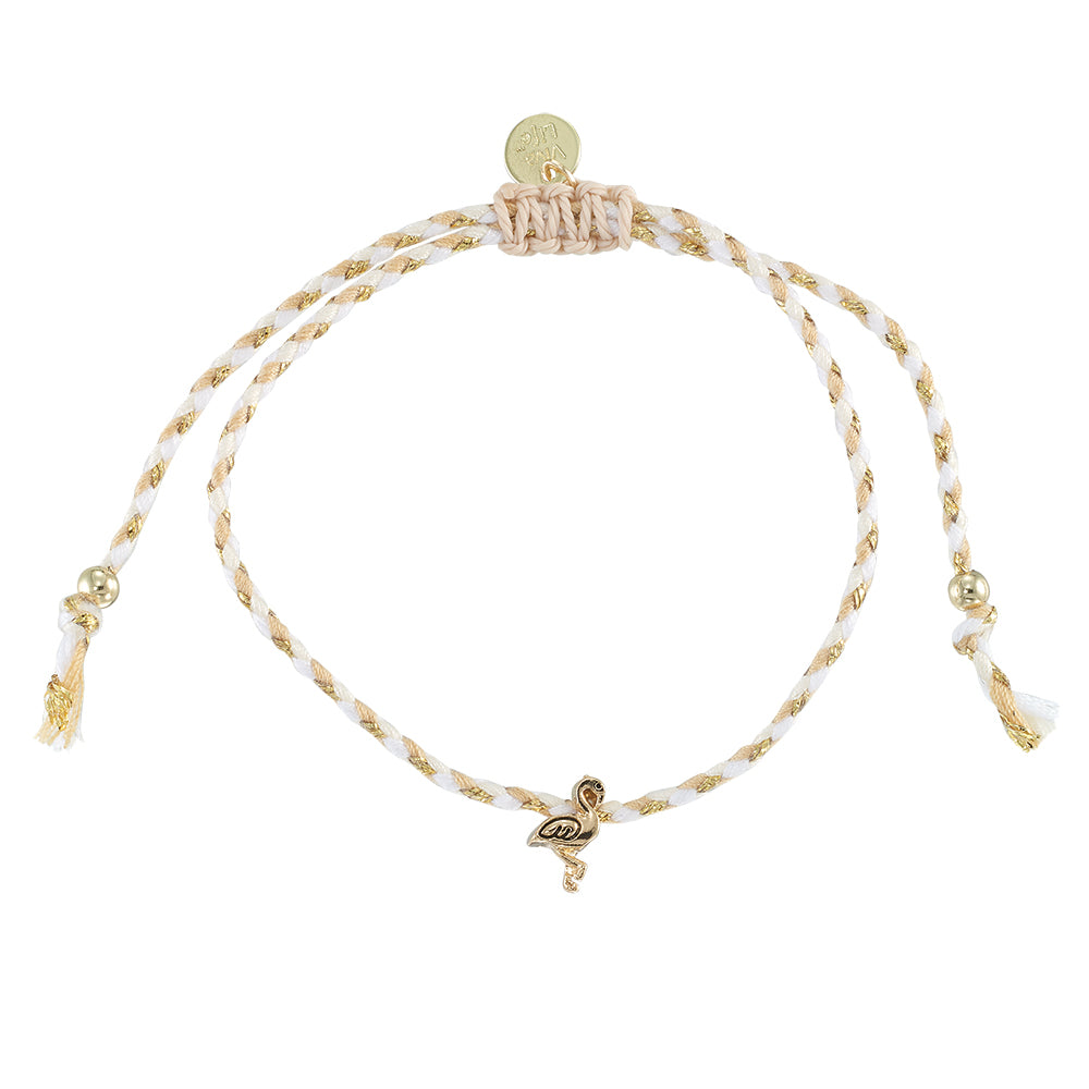 Mini Flamingo Multi Cord Bracelet