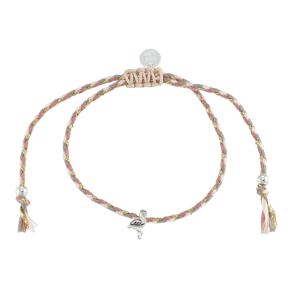 Mini Flamingo Multi Cord Bracelet