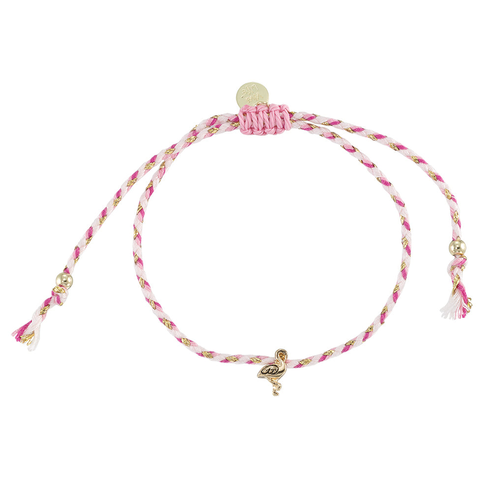 Mini Flamingo Multi Cord Bracelet