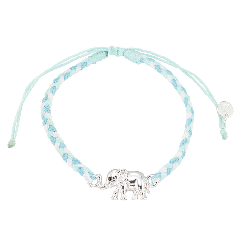 “A Trunkful” Elephant Braided Cord Bracelet