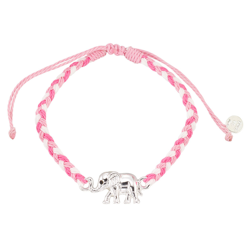 “A Trunkful” Elephant Braided Cord Bracelet
