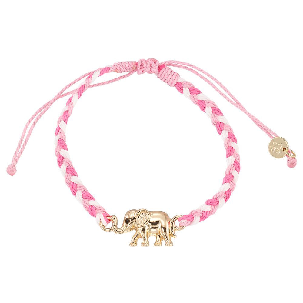 “A Trunkful” Elephant Braided Cord Bracelet