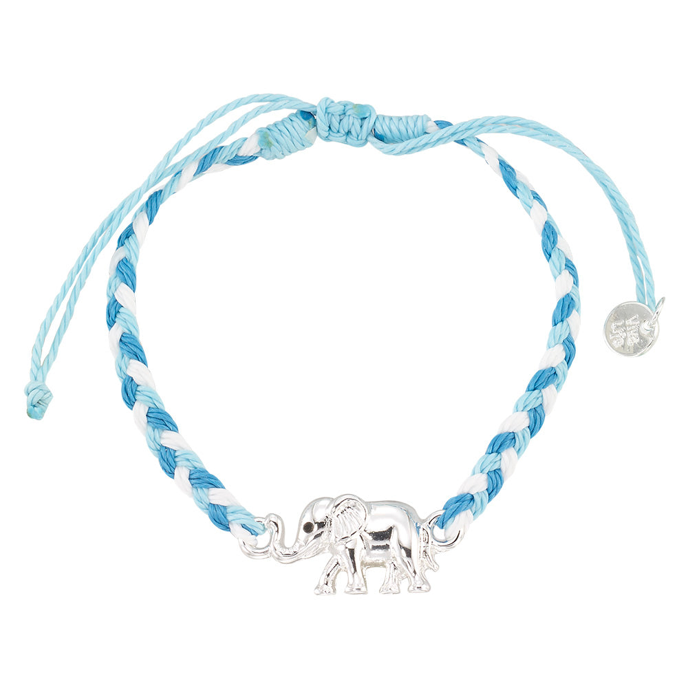 “A Trunkful” Elephant Braided Cord Bracelet