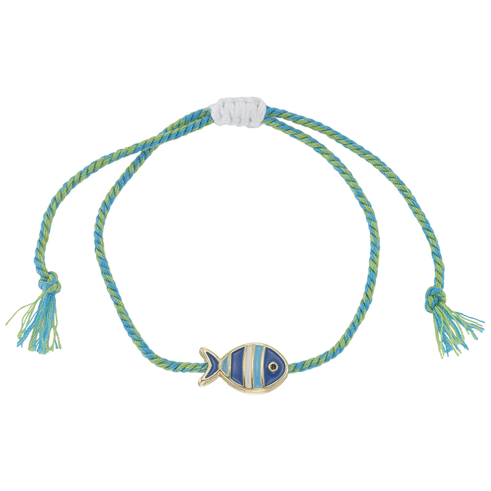 Enamel Striped Fish Bracelet