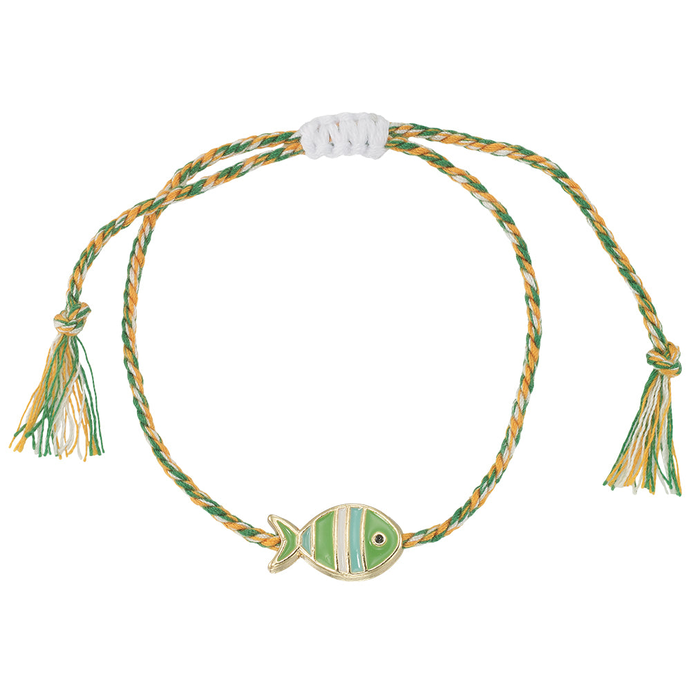 Enamel Striped Fish Bracelet