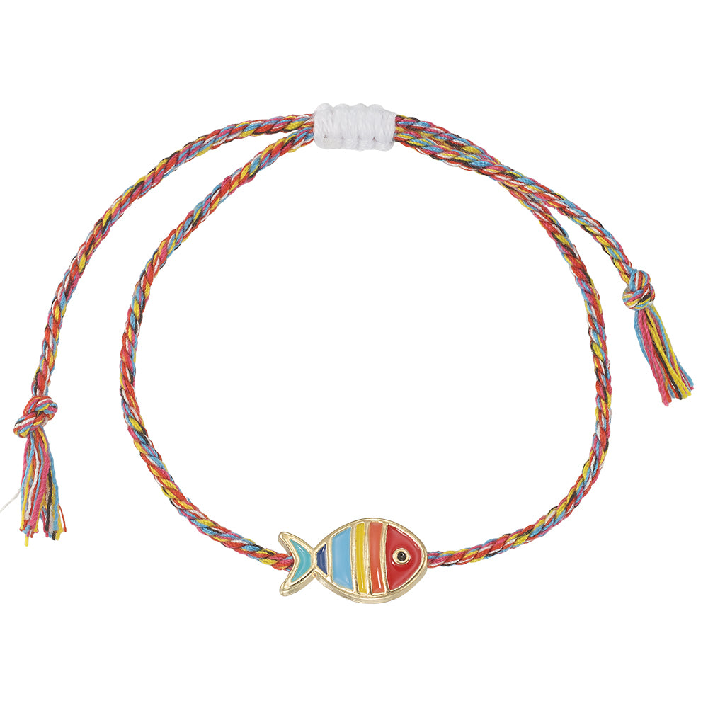 Enamel Striped Fish Bracelet
