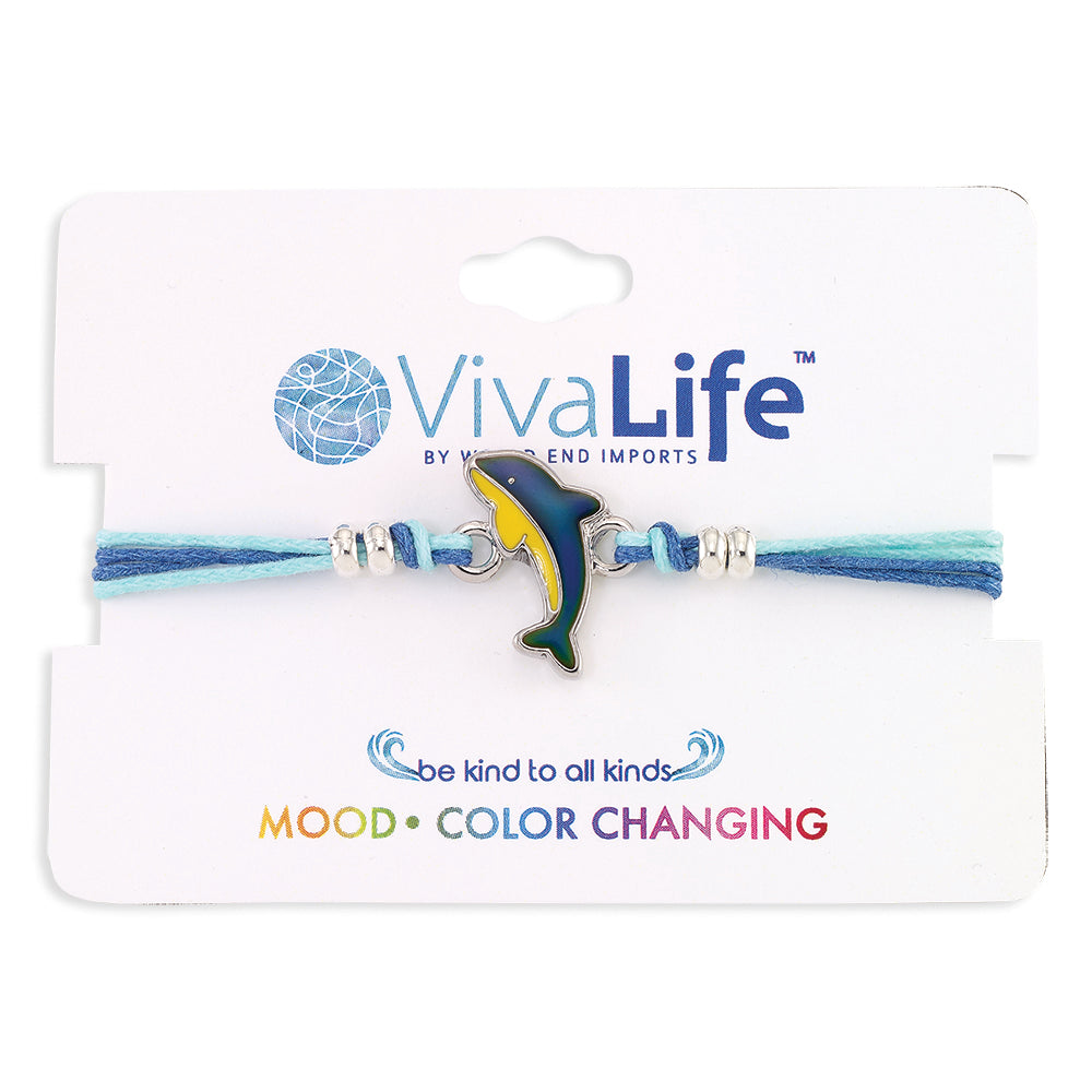 Dolphin MOOD Wax Linen Bracelet