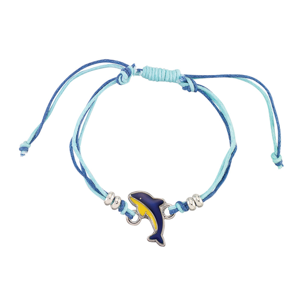 Dolphin MOOD Wax Linen Bracelet