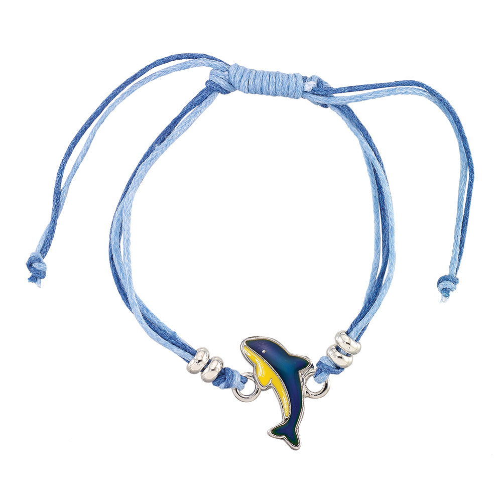 Dolphin MOOD Wax Linen Bracelet