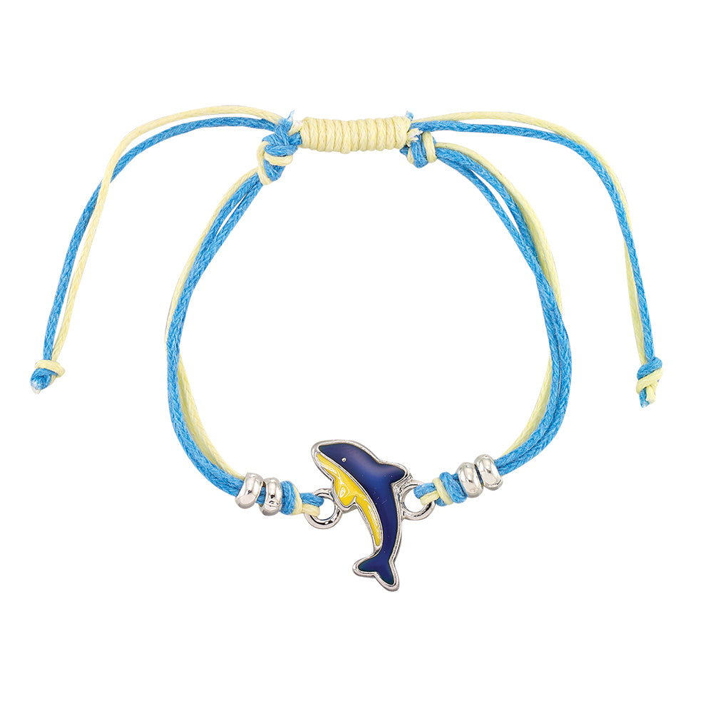Dolphin MOOD Wax Linen Bracelet