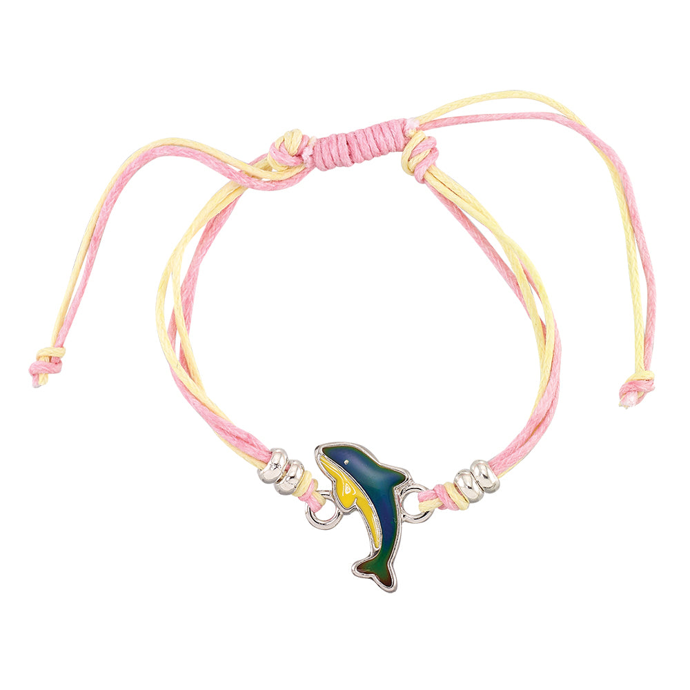 Dolphin MOOD Wax Linen Bracelet
