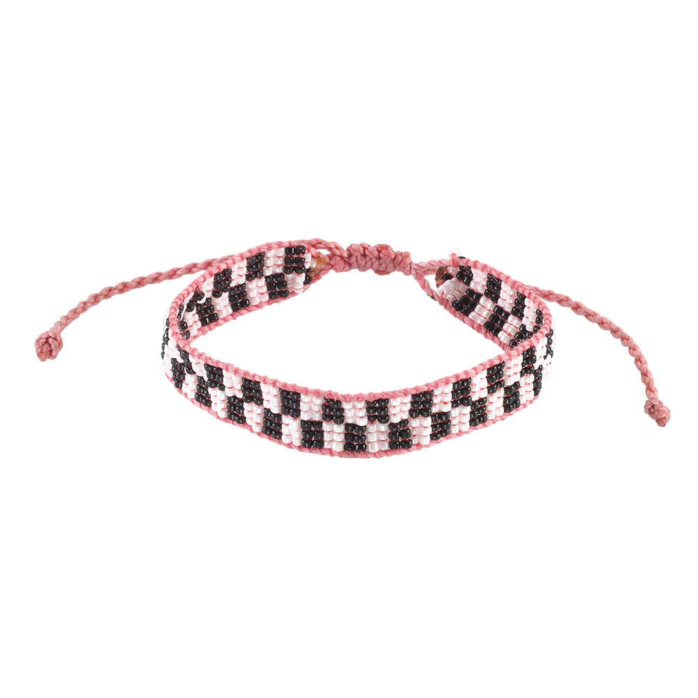 Venice Beach Seed Bead Checkerboard Bracelet