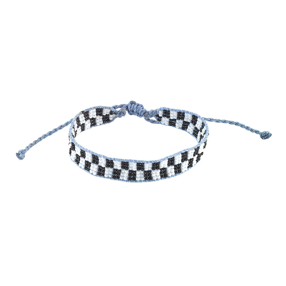 Venice Beach Seed Bead Checkerboard Bracelet