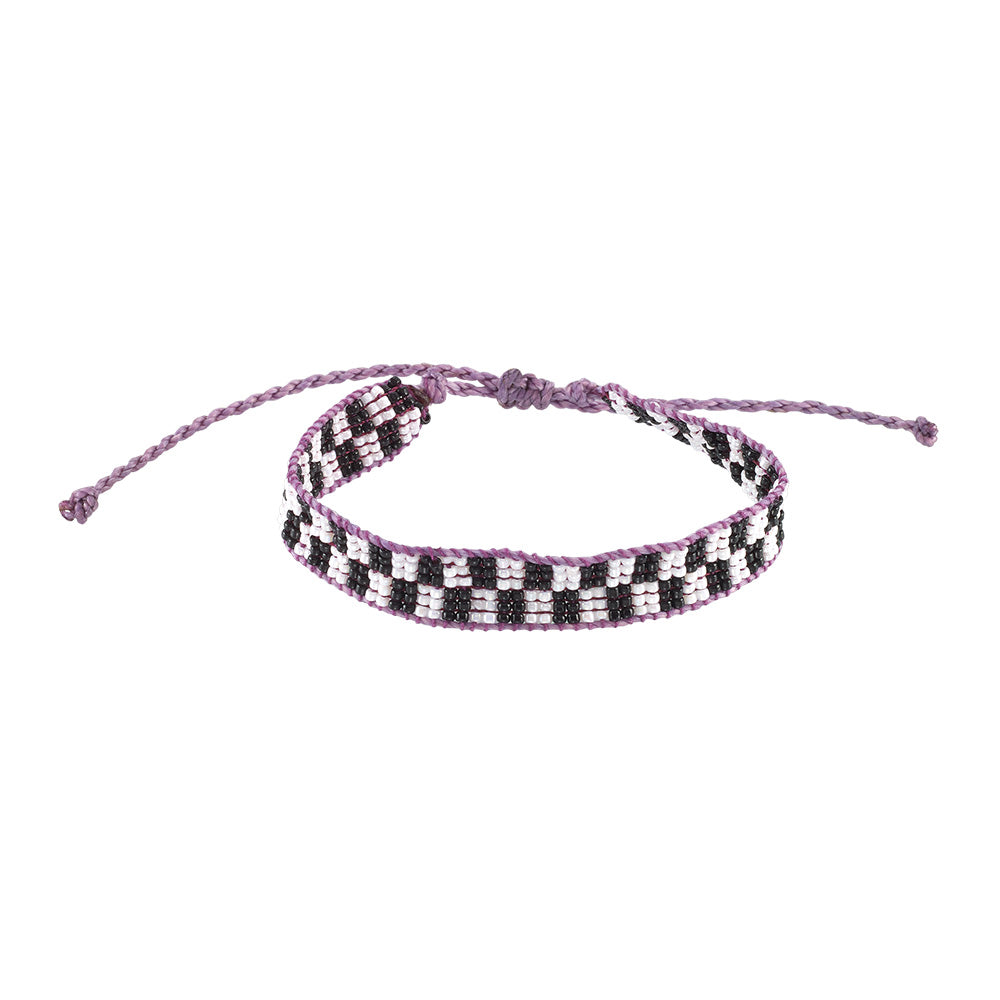 Venice Beach Seed Bead Checkerboard Bracelet