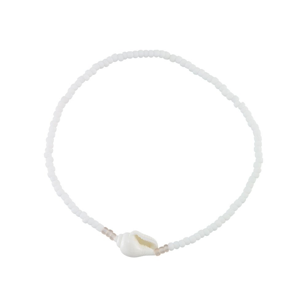 Nassa Shell & Seed Bead Bracelet