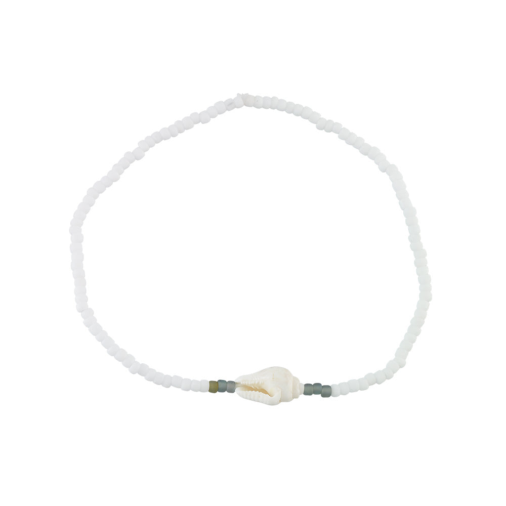 Nassa Shell & Seed Bead Bracelet