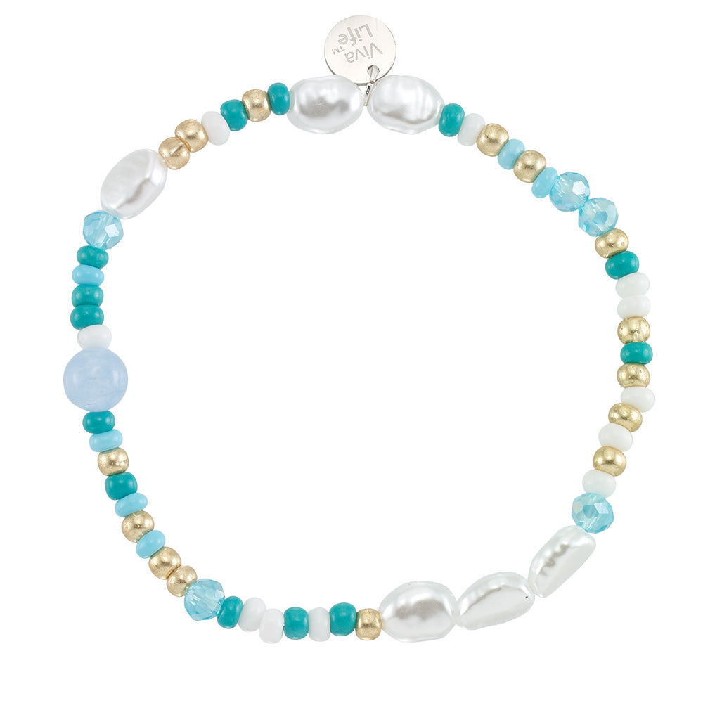 Colorful Bead Pearl Bracelet