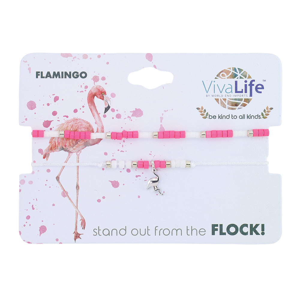 "Be Kind To All Kinds" Wildlife Seedbead Bracelet Set/2