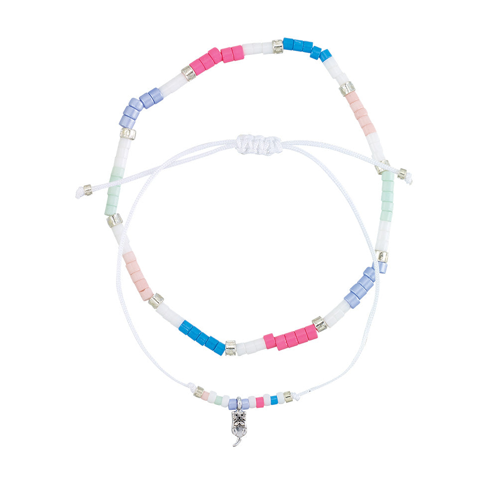 &quot;Be Kind to All Kinds&quot; Sealife Seedbead Bracelet Set/2