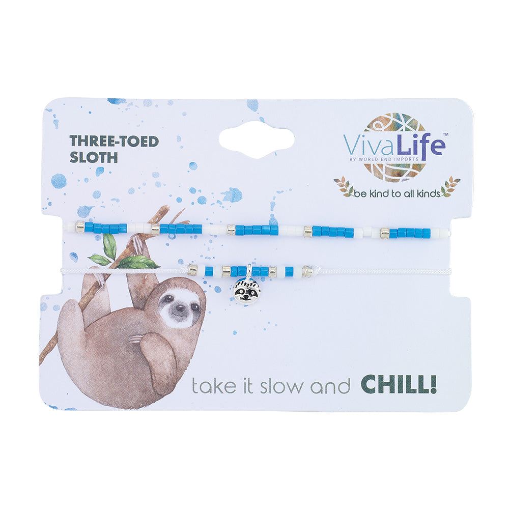 &quot;Be Kind To All Kinds&quot; Wildlife Seedbead Bracelet Set/2