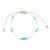 Seed Bead and Faceted Bead Wax Cord Bracelet