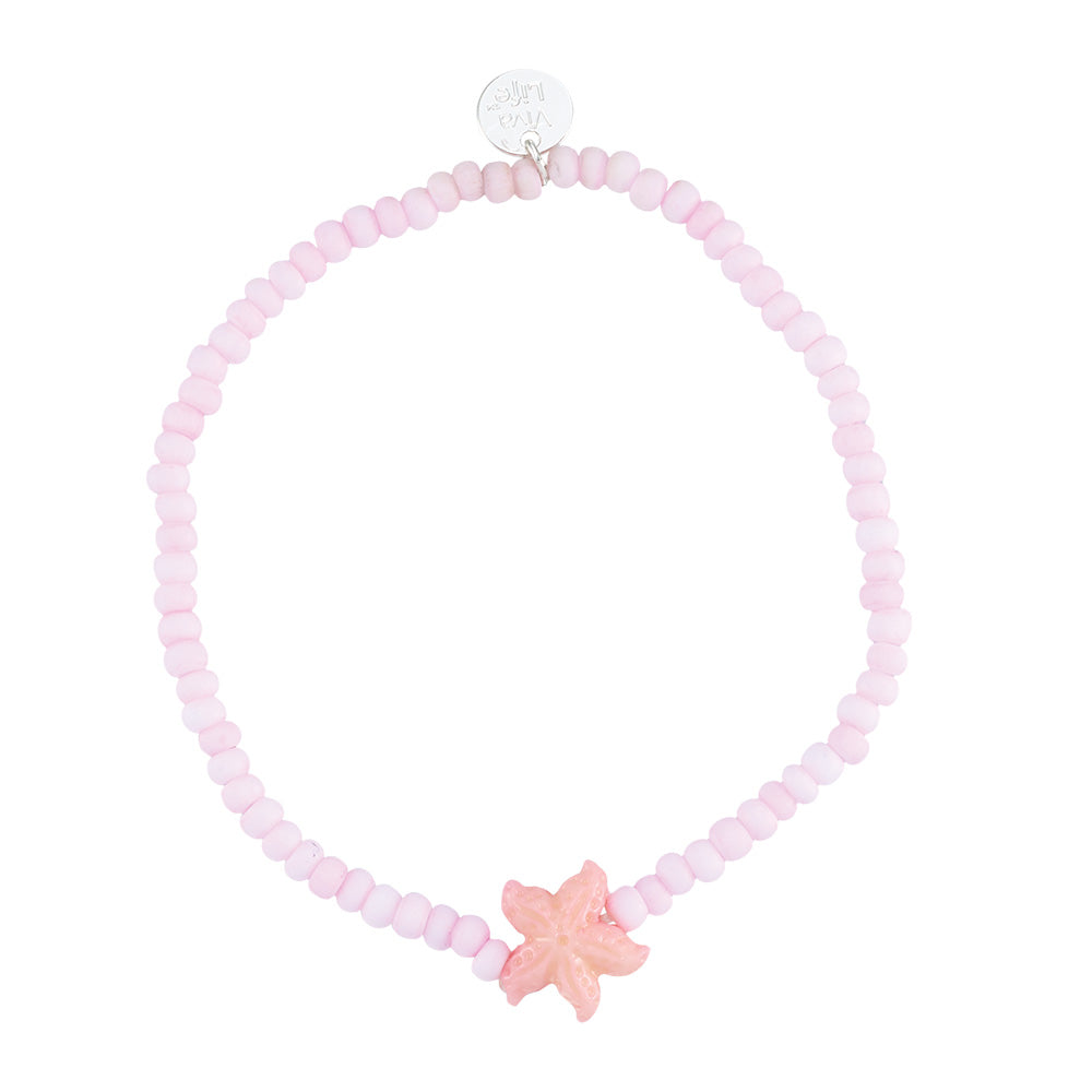 Pastel Seedbead Starfish Stretch Bracelet