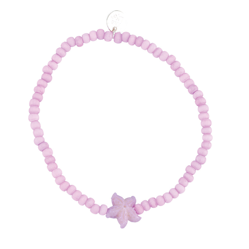 Pastel Seedbead Starfish Stretch Bracelet
