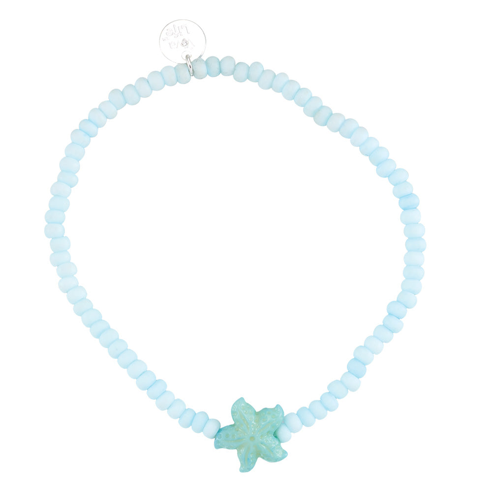 Pastel Seedbead Starfish Stretch Bracelet