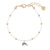 Pave Crytsal Dolphin Seedbead Bracelet