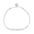 Triple Pearl/Metallic Colored Seedbead and Crystal Stretch Bracelet