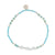 Triple Pearl/Metallic Colored Seedbead and Crystal Stretch Bracelet