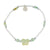 Mother of Pearl Butterfly Frosted Bead Stretch Bracelet
