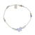 Mother of Pearl Butterfly Frosted Bead Stretch Bracelet
