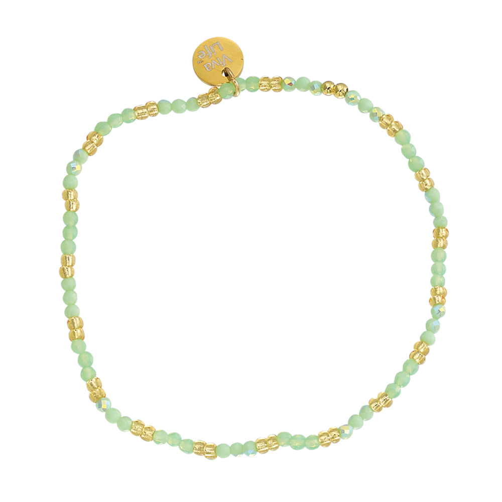 Colorful Metallic Seedbead Bracelet