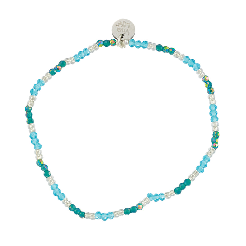 Colorful Metallic Seedbead Bracelet