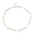 White, Silver, & Gold Metallic Bracelet