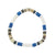 White Clam/Blue Coco/Hammer Shell 7" Bracelet