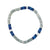 Blue Coco/Grey Clam Shell 7" Bracelet