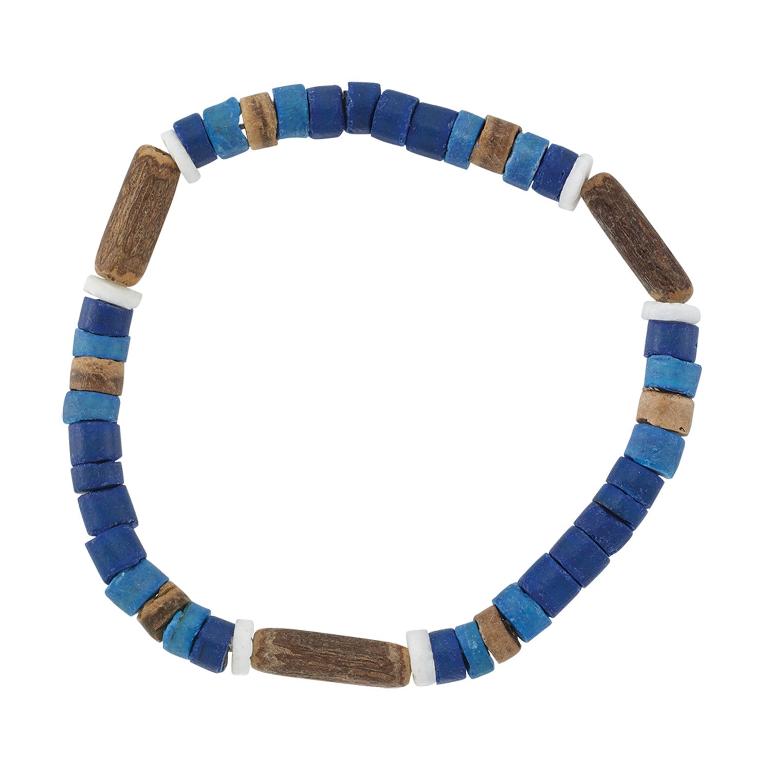 Blue Coco/Tube/Clam Shell Bracelet
