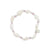 Nassa & Stone Bead Stretch Bracelet