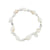 Nassa & Stone Bead Stretch Bracelet