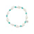 Nassa & Stone Bead Stretch Bracelet