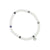 Clam Shell & Stone Bead Stretch Bracelet