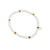 Clam Shell & Stone Bead Stretch Bracelet